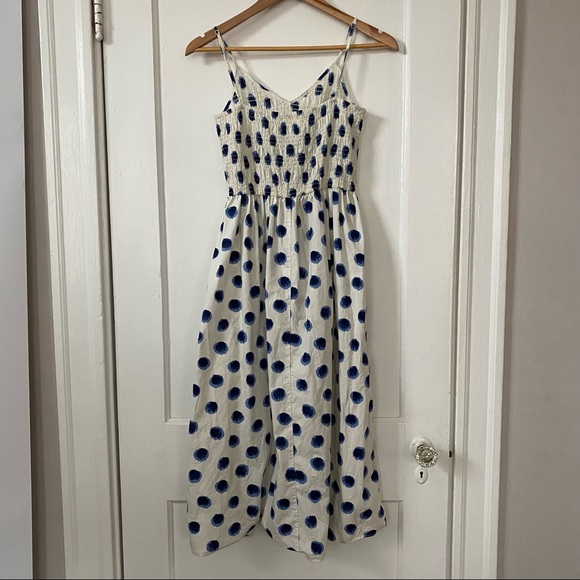 Cotton shibori dot midi dress - Picture 4 of 6